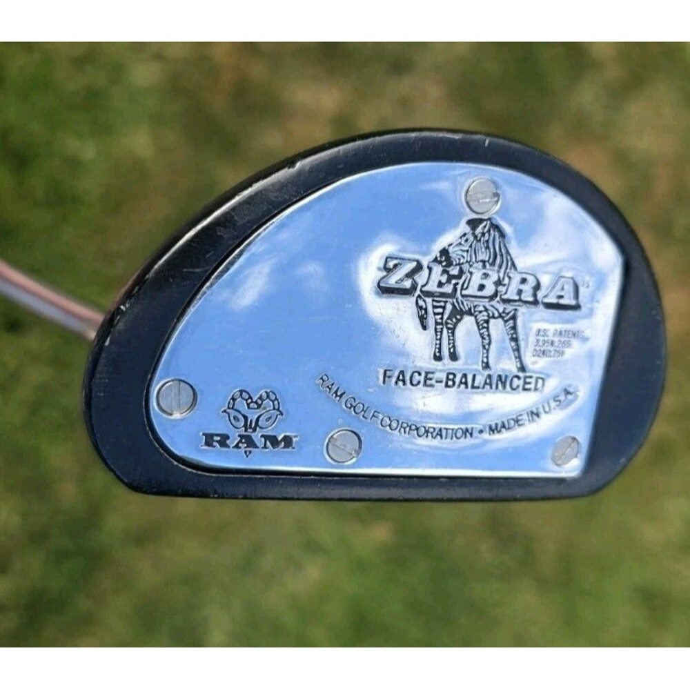 Ram Zebra Face Balanced Putter Steel Shaft 35" RH Golf Pride Tour Wrap Grip